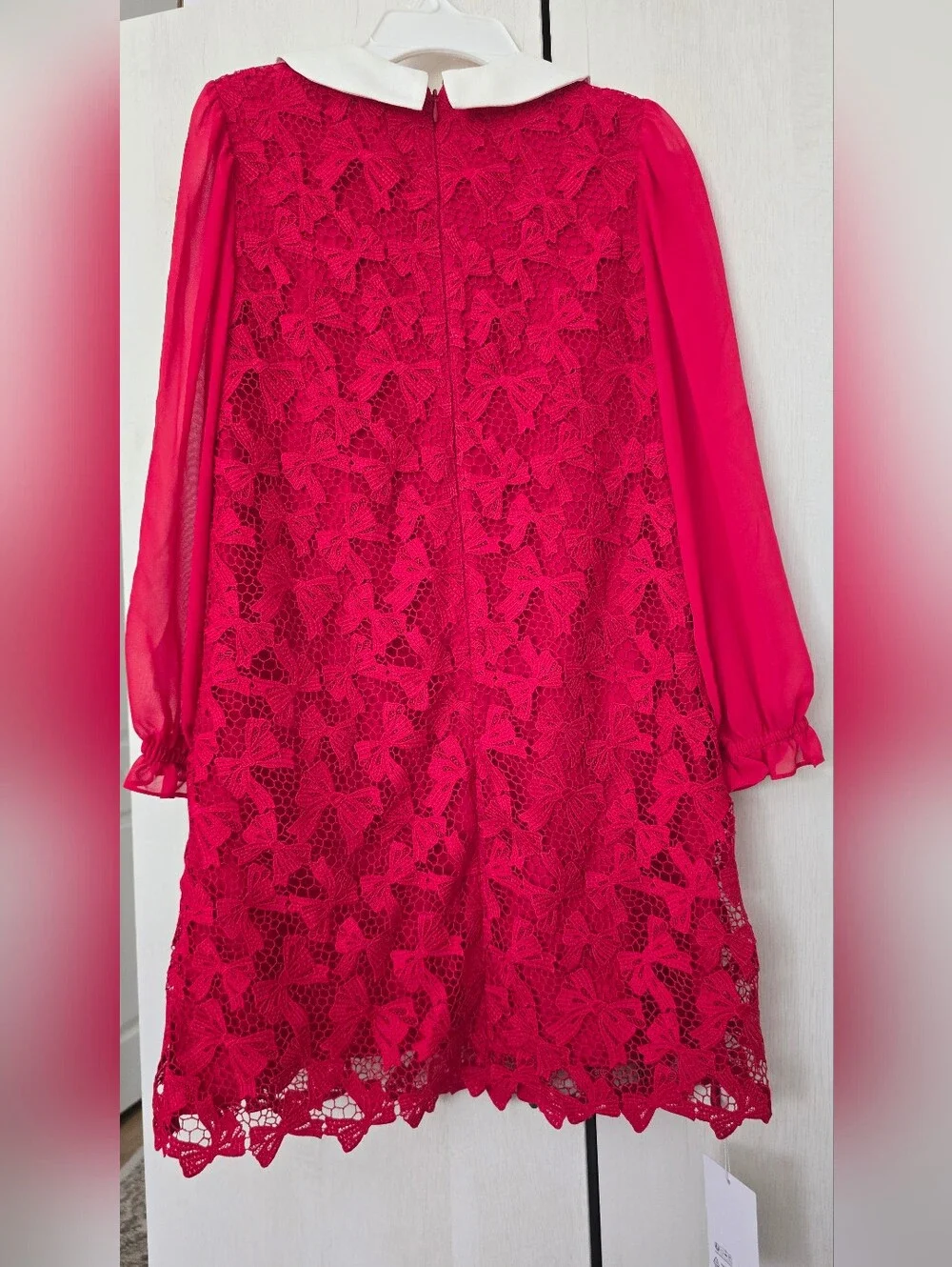 SELF PORTRAIT KIDS Bow lace dress Collar